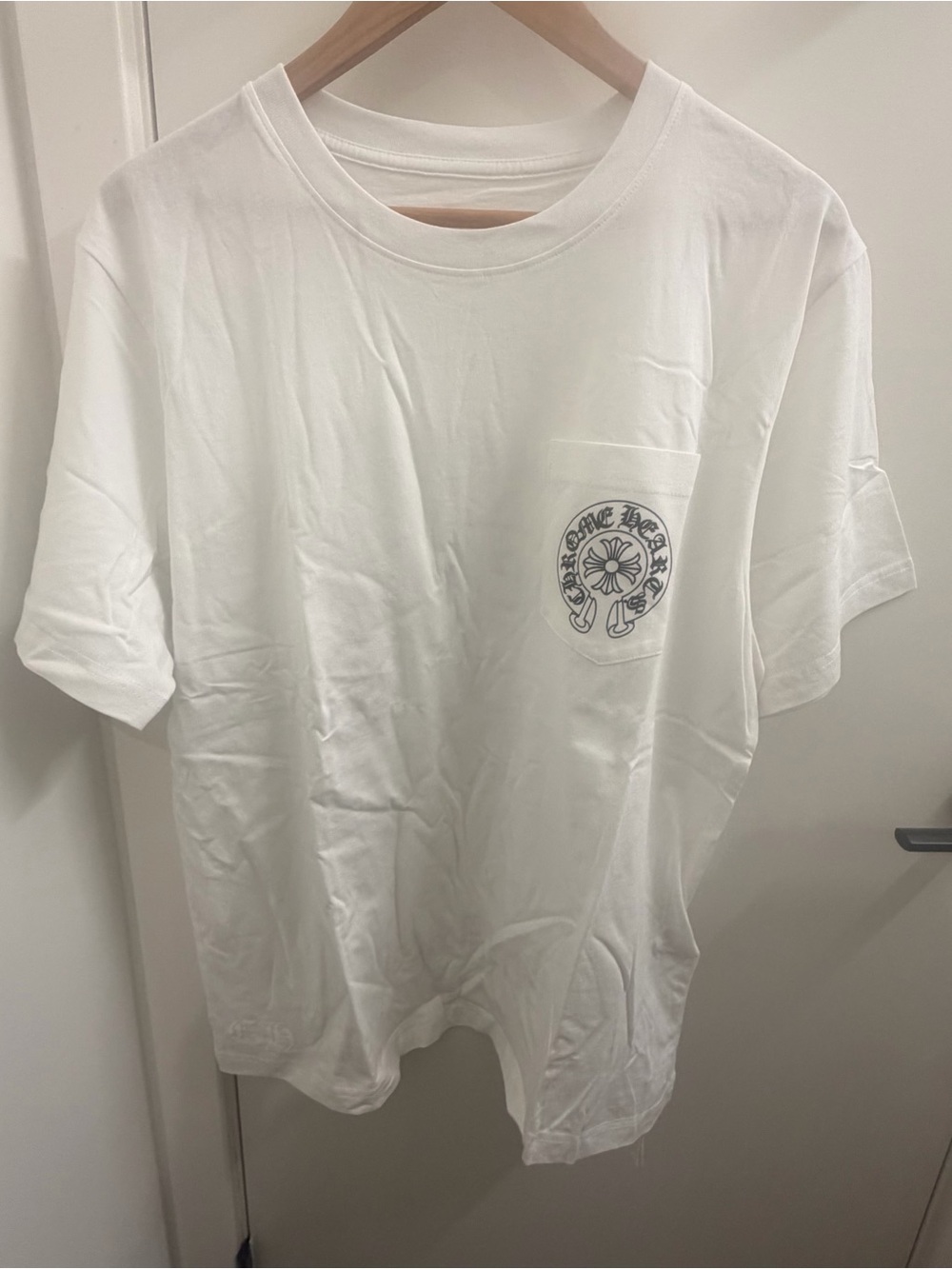 Chrome Hearts Horseshoe Pocket T-Shirt White Men’s Large Graphic Logo Tee